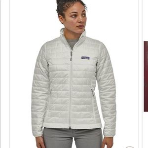PATAGONIA NANO PUFF JACKET WHITE SZ L